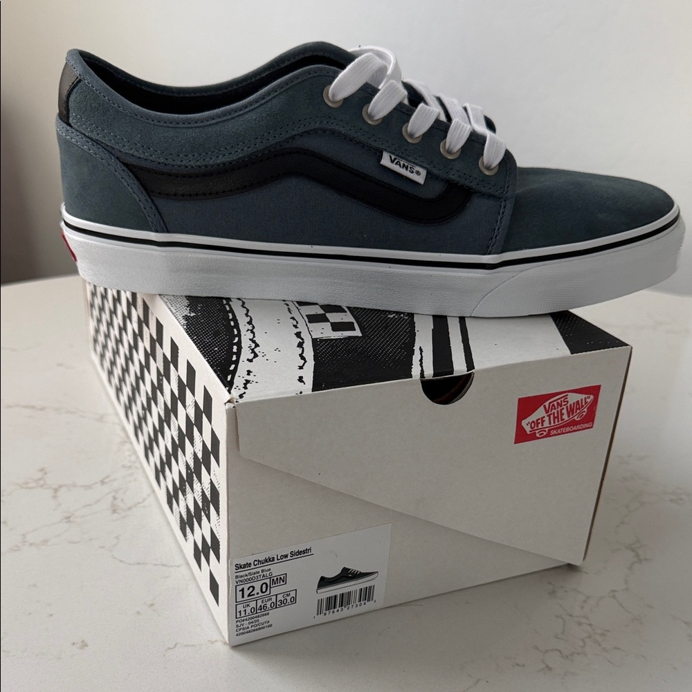 Vans Navy and Black Skate Shoes